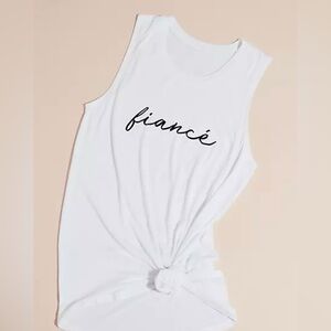 David’s Bridal Fiancé tank top
